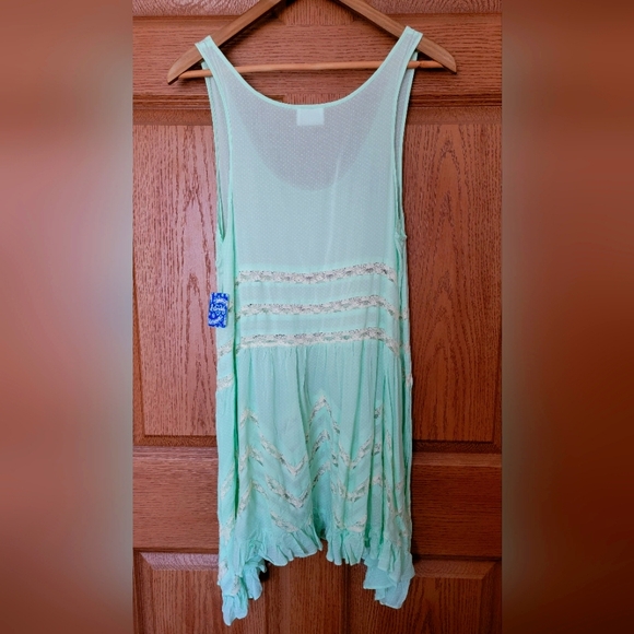 NWT Free People Mint Voile Trapeze Dress Medium - Picture 3 of 3
